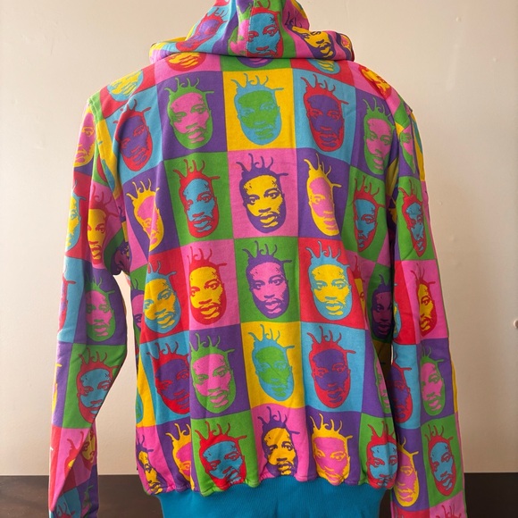 Rocksmith Tokyo x ODB Warhol Allover Reversible Zip Hoodie XL RARE Vintage NEW! - Picture 14 of 16